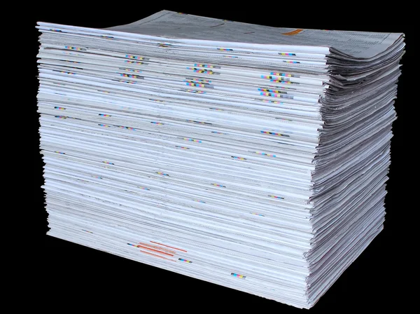 A Stack Of Newspapers — Stock Photo, Image
