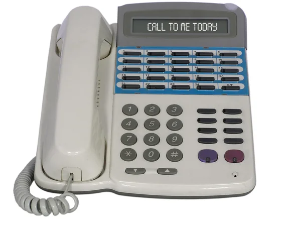 Modern digital telefon. isolerad på vit. — Stockfoto