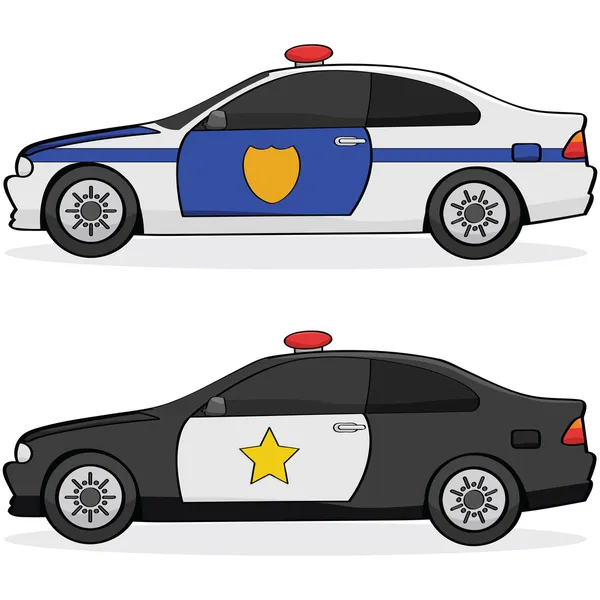 Αυτοκίνητα της αστυνομίας — Διανυσματικό Αρχείο
