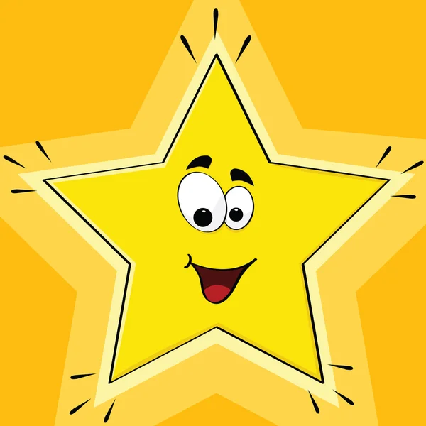 Estrela dos desenhos animados — Vetor de Stock