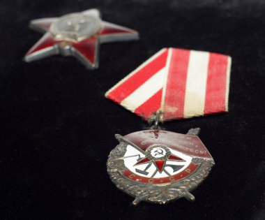 Two soviet awards clipart