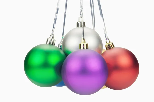 Χριστούγεννα χρωματιστές μπάλες — Φωτογραφία Αρχείου