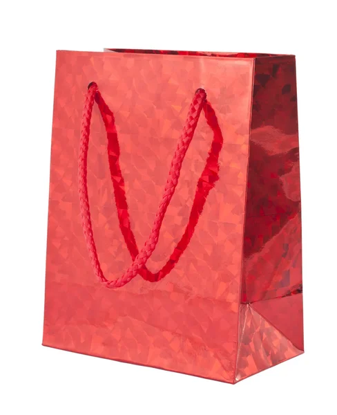 Червоний giftbag — стокове фото