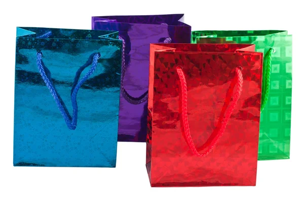 Cztery prezent torba — Zdjęcie stockowe