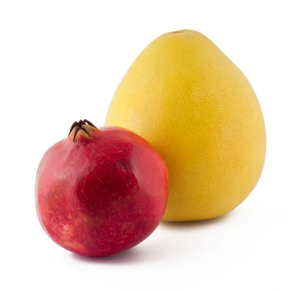 Granátové jablko a pomelo — Stock fotografie