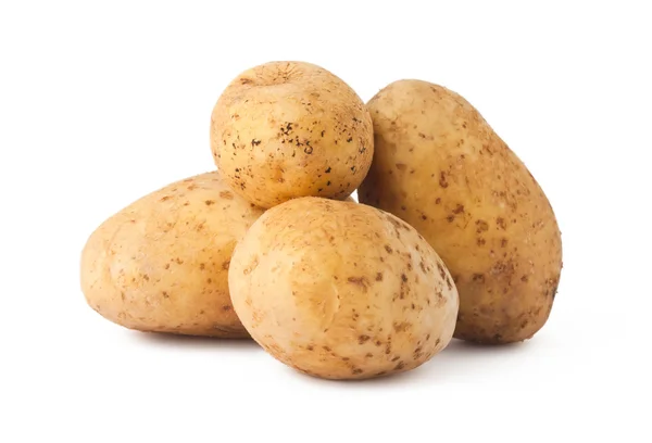 Kartoffeln Isoliert Auf Weißem Hintergrund — Stockfoto