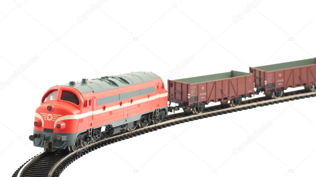 Miniature model of the train