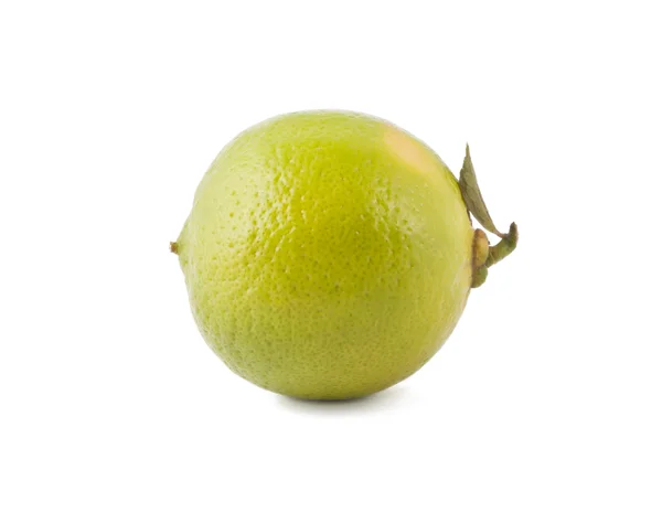 Świeża limonka z liśćmi — Zdjęcie stockowe