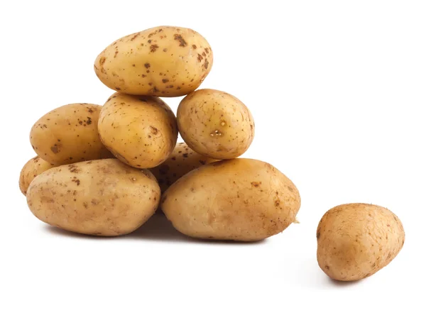 Potatoes Isolated White Background — Stock Photo, Image