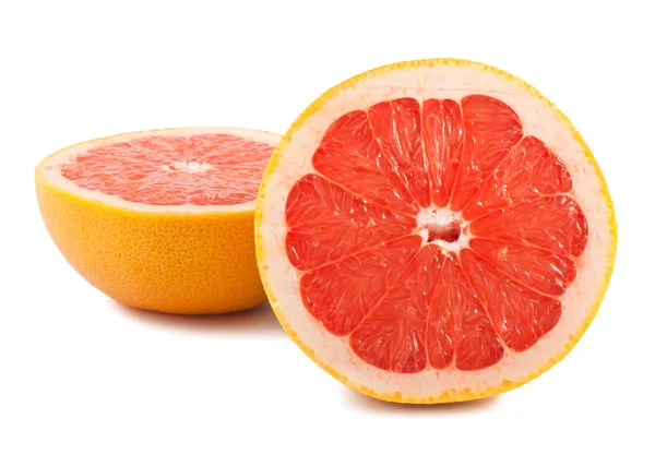 Две половинки грейпфрута — стоковое фото