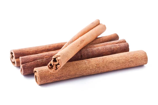 Brown Cinnamon Sticks Isolated White Background — Stock Photo, Image