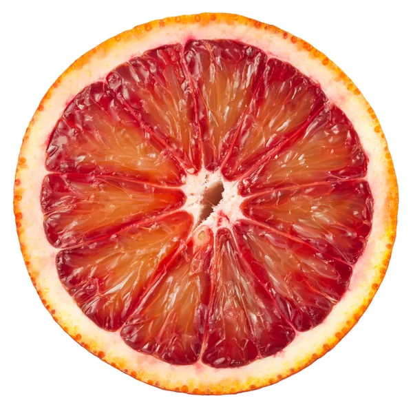 血红色橙色切片 — 图库照片