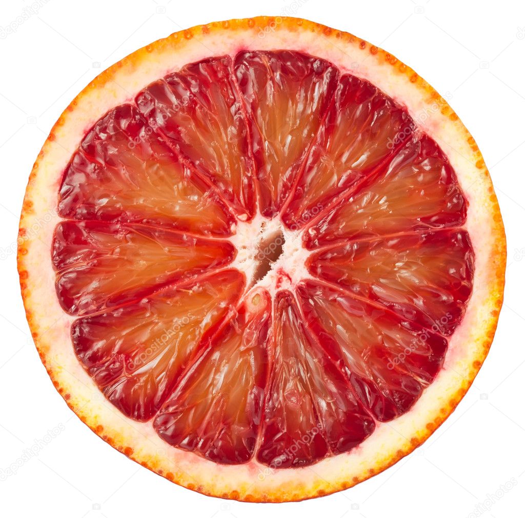 Blood red orange slice ⬇ Stock Photo, Image by © mbongo #4868915