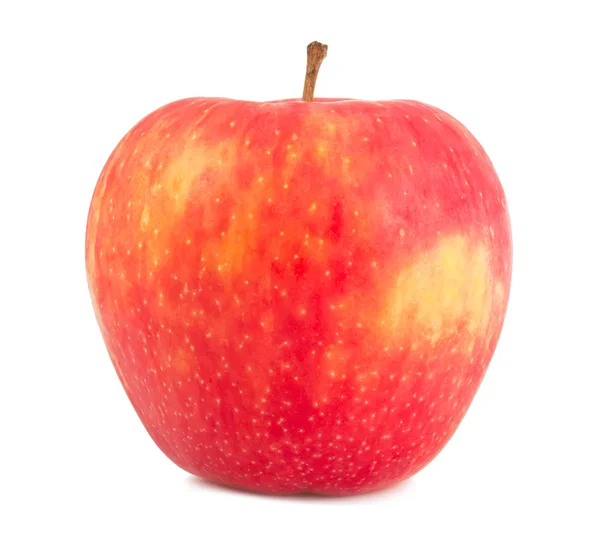 Červené Zralé Jablko Izolované Bílém Pozadí — Stock fotografie