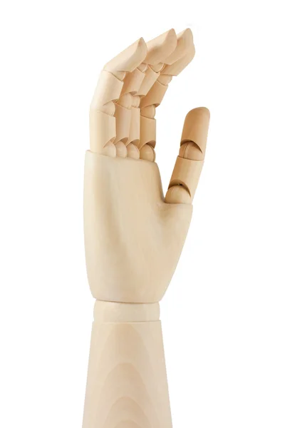 Wooden dummy hand — Stock Photo, Image
