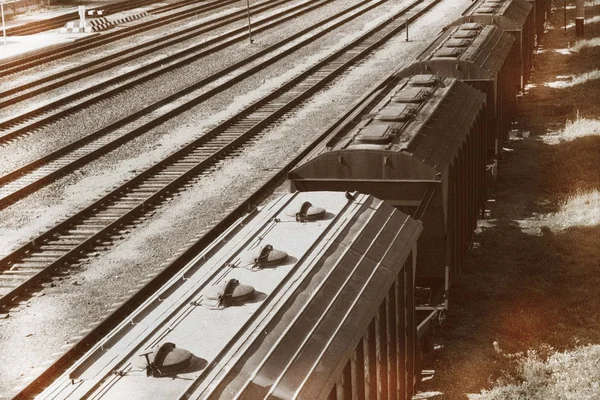 Un viejo ferrocarril — Foto de Stock