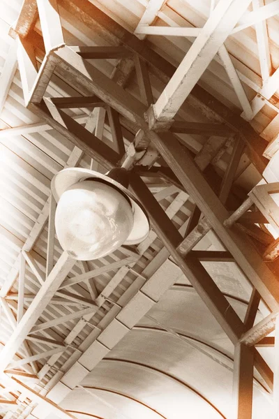 A régi pályaudvar lámpa Stock Kép