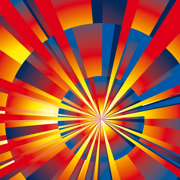 Radial Rays Background — Stock Vector