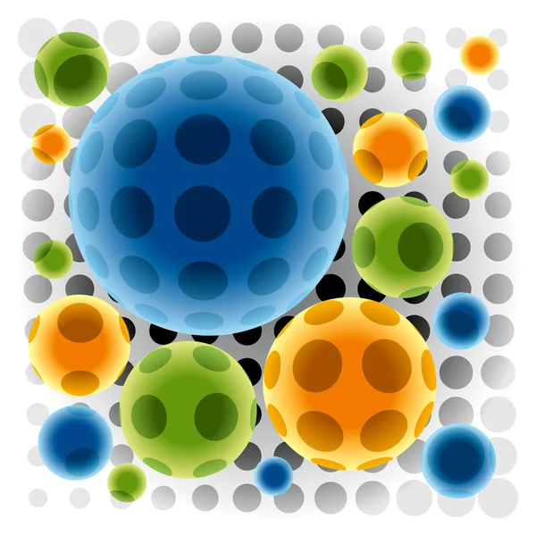 Esferas de color — Vector de stock