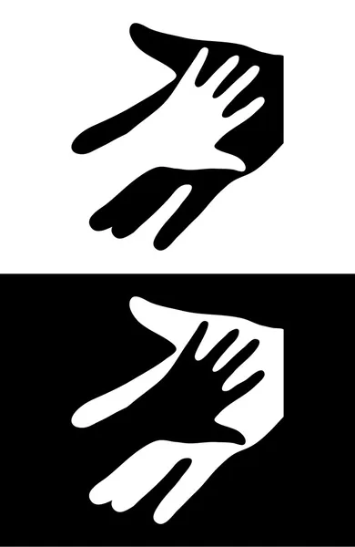 Δύο χέρια — Διανυσματικό Αρχείο