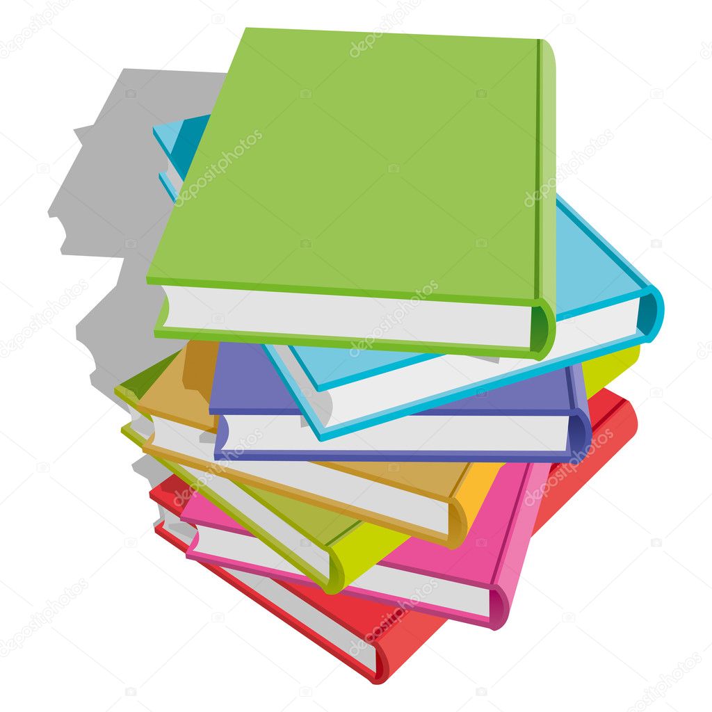 Books stack — Stock Vector © fixer00 #4767184