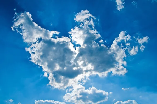 A lot of nice large clouds — Stock Photo, Image