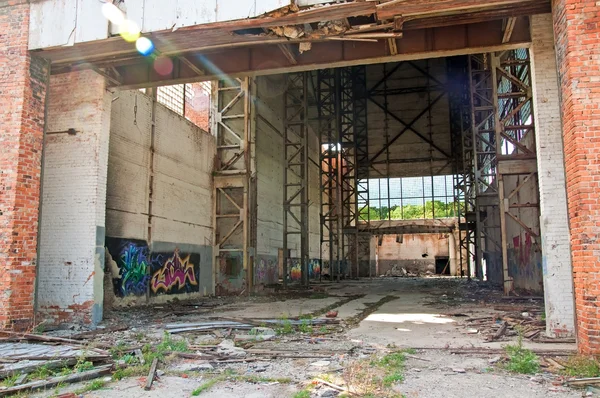 stock image A large factory building