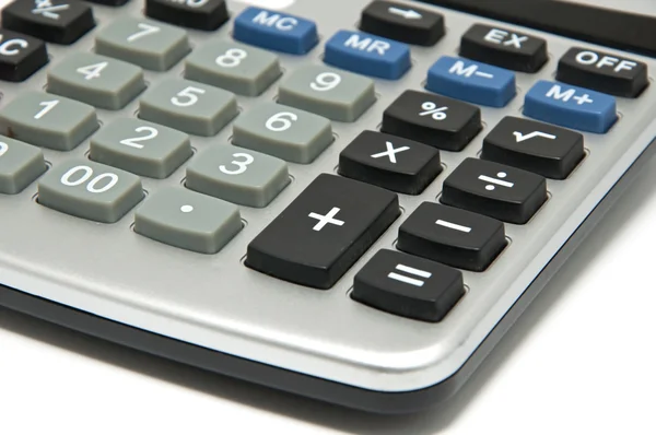 stock image Big plastic calculator on a white background