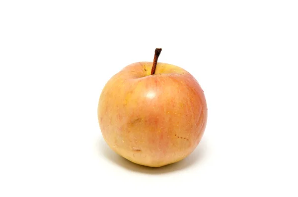 Стиглі Соковиті Яблука Білому Тлі — стокове фото