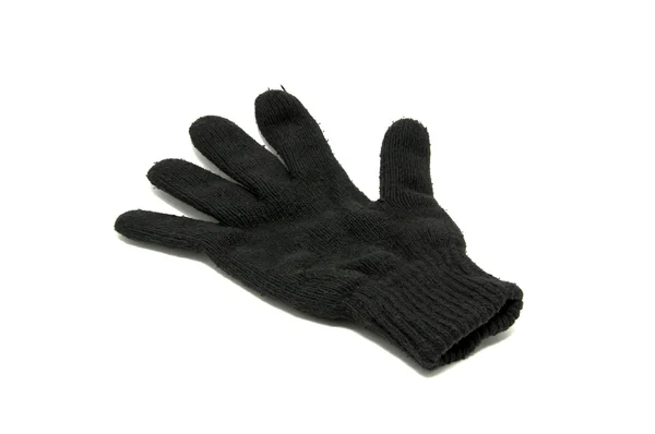 黒の冬の手袋 — ストック写真