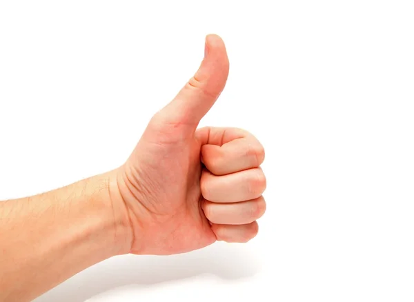 stock image Hand shows ok on a white background