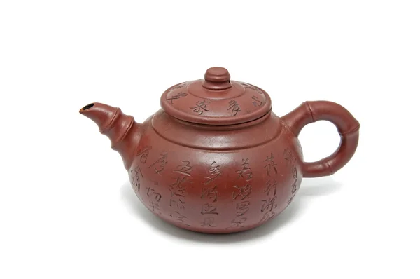 美丽的陶瓷茶壶 免版税图库照片