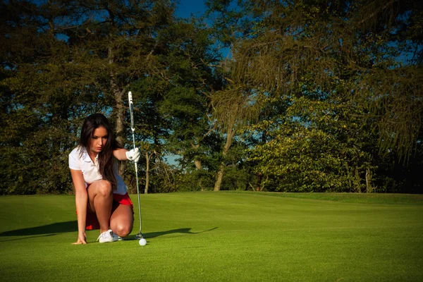 Ragazza di golf — Foto Stock
