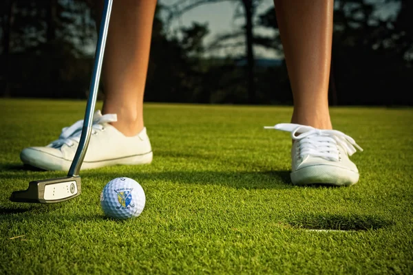 Dziewczynka Golf — Zdjęcie stockowe