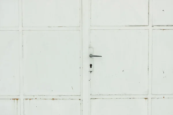 Drzwi metalowe z uchwytem — Zdjęcie stockowe
