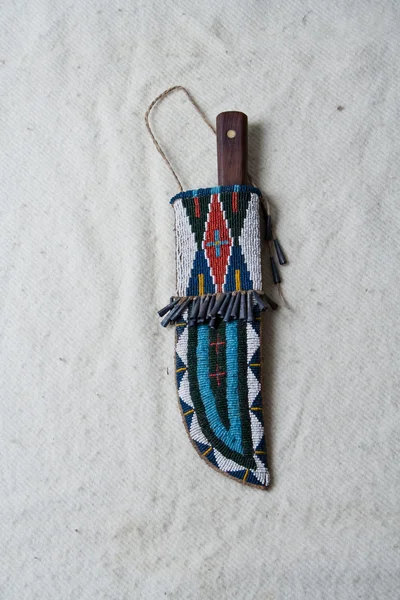 American indian historical museum culture sheath — Stock Photo, Image