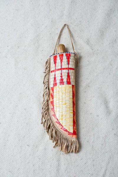 American indian historical museum culture sheath — Stock Photo, Image