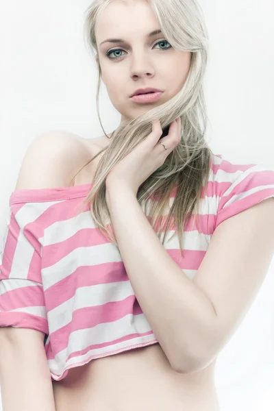 Beautiful sensual blond girl — Stock Photo, Image