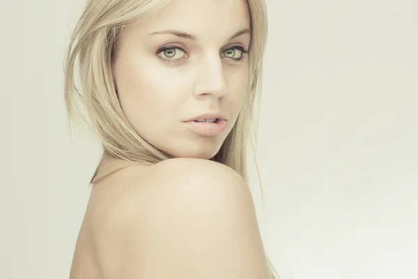 Sensual beautiful blond girl — Stock Photo, Image