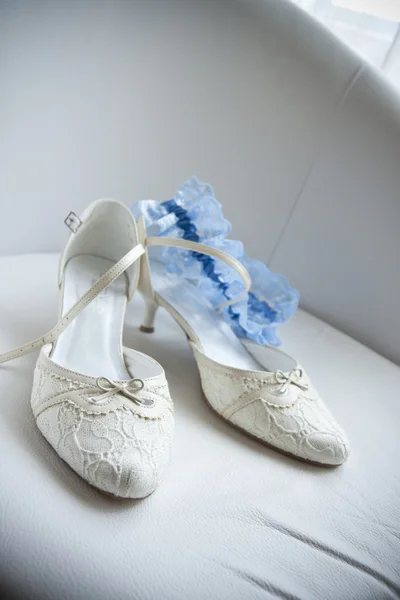 Весільного взуття наречена — стокове фото