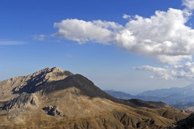 Sky, clouds and mountain clipart