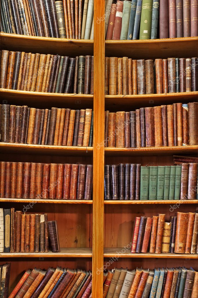 Shelf of old books — Stock Photo © smelnikovs #4410330