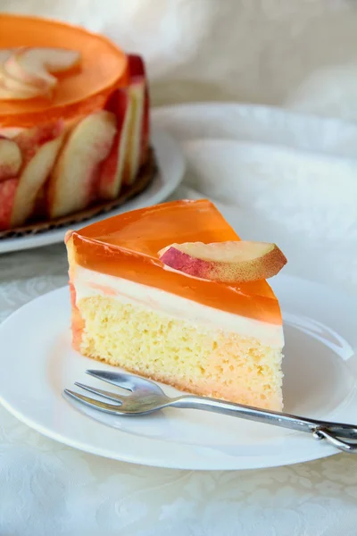 Персиковый пирог — стоковое фото