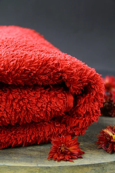 红色毛巾 — 图库照片