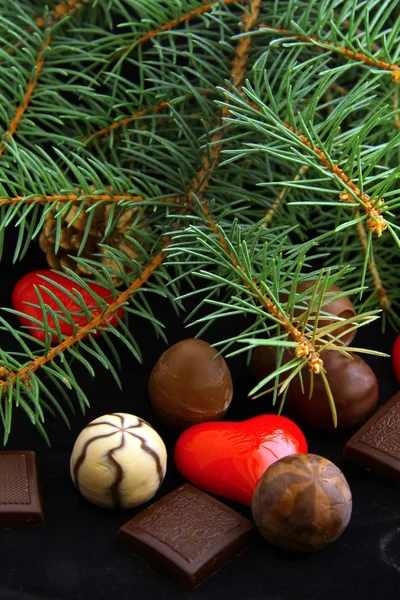 Шоколад на Рождество — стоковое фото