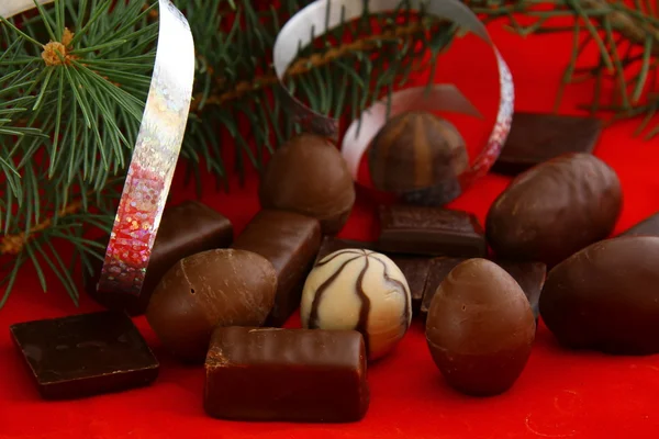 Chocolade voor Kerstmis — Stockfoto