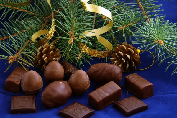 Шоколад на Рождество — стоковое фото