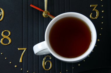 Tea Clock clipart