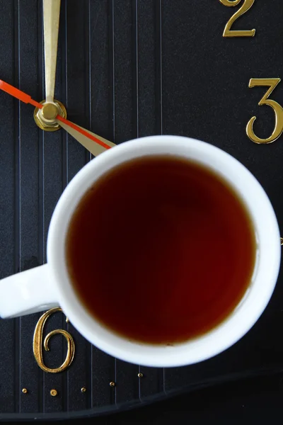 お茶の時計 — ストック写真