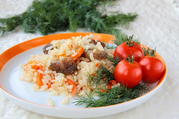 Eastern meal pilaf — Stock Photo, Image